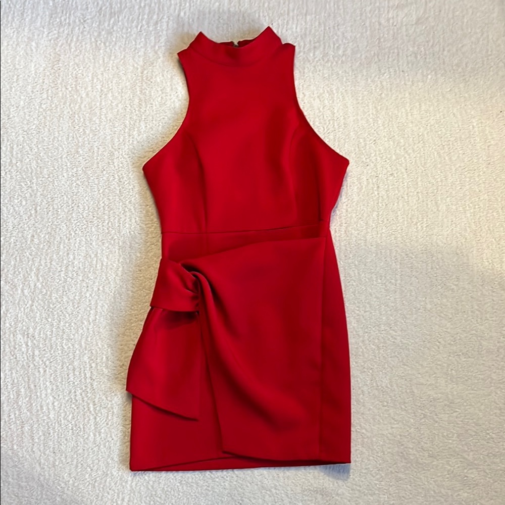 Elegant Red Sleeveless Dress